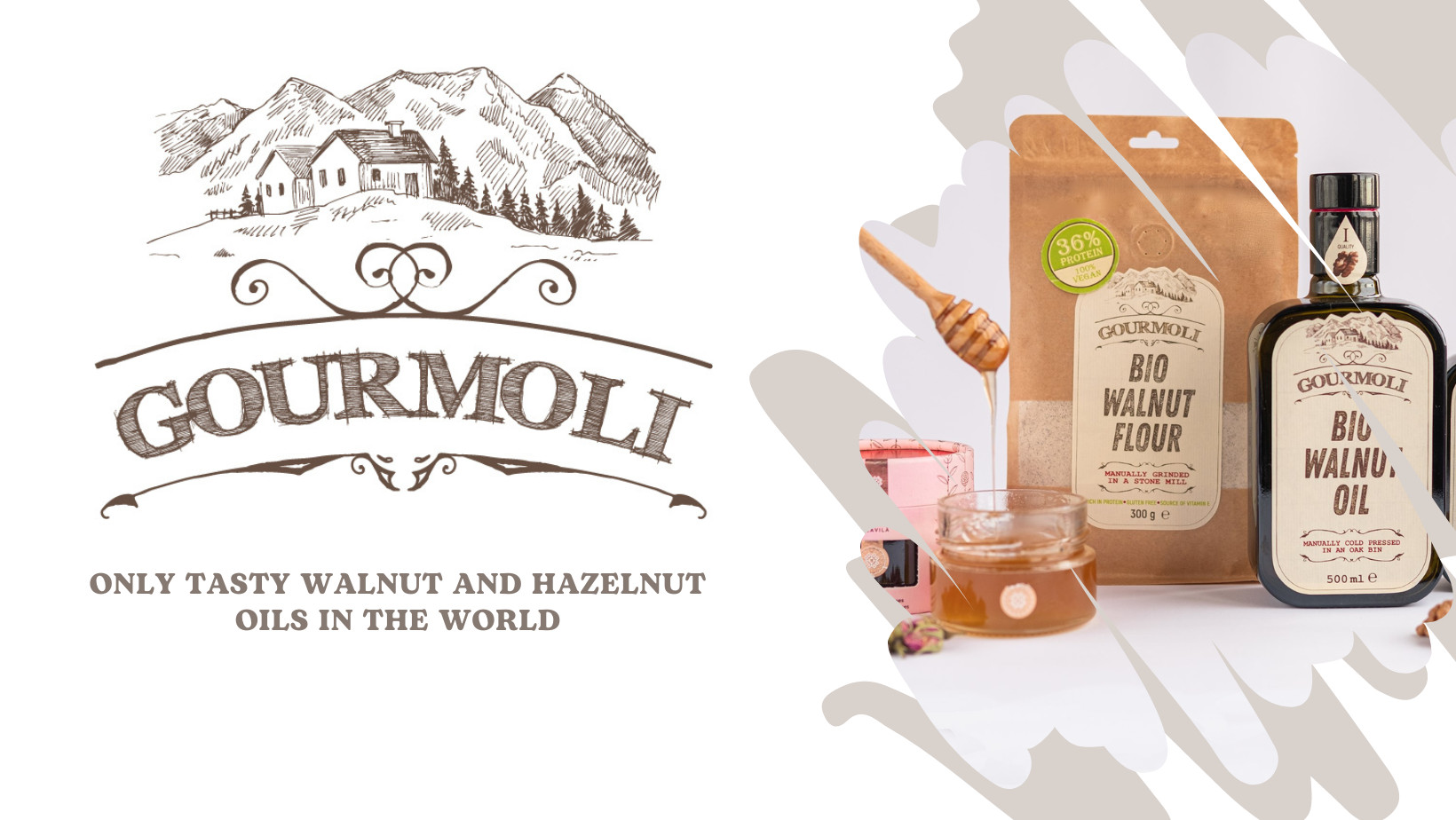Gourmoli - ONLY TASTY WALNUT AND HAZELNUT OILS IN THE WORLD Gourmoli - ONLY TASTY WALNUT AND HAZELNUT OILS IN THE WORLD